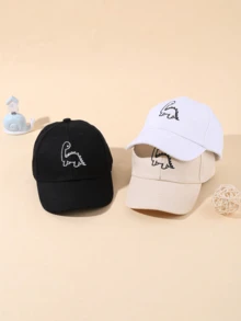 3pcs Baby Baseball Cap, Solid Color Embroidered Sun Visor Hat, Suitable For Daily Wear - Multicolor - View 3