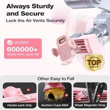 YWOR Pink Car Phone Holder Vent [Big Phone Friendly Panel] Car Vent Phone Mount For Car Air Vent 360° Rotate Hands Free Cell Phone Holder For Car Vent Automobile Cradle - 粉色 - 查看 6