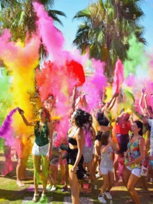 Colorful Corn Starch, Suitable For Holi Colorful Parties, Fundraising Events, Gender Exposure, Photography, Summer Camps, Colorful Wars, And Fun Runs