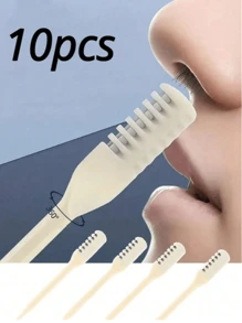 2pcs/4pcs/6pcs Nose Hair Knife Trimmer, Nose Hair Shaver, Clean Nose Hair Trimmer, Shaving Scissors, Multi-Functional Nose Hair Knife, Easy To Operate Rotate At Will No Nose Hurt