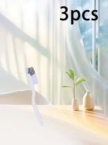 1/2/3/4 pezzi Spazzola angolata in plastica, spazzola a manico lungo per aragoste, spazzola multifunzione per pulizia lavandino da cucina, adatta per frullatore, preparatore di latte di soia, biberon, tazza, bicchiere e altro ancora
