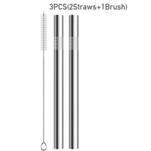 3/5/8 Stück Premium Metall Smoothie Strohhalme und Reinigungsbürste, 0,5 Zoll extra breite Edelstahl Trinkhalme für Milchshakes/Bubble Tea/Smoothies, Party Zubehör, spülmaschinenfest, Schulmaterial - Mehrfarbig - Übersicht 13