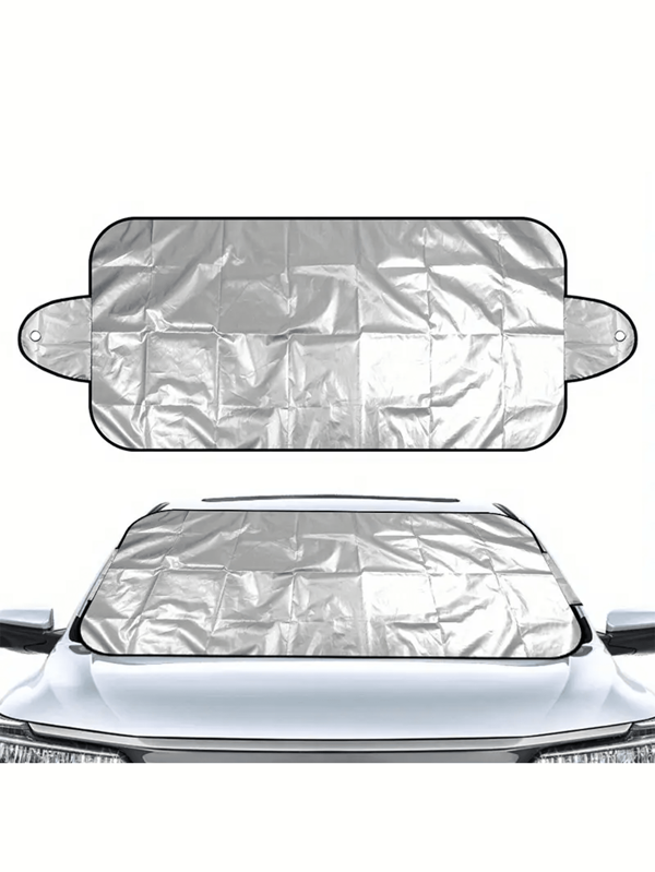 1 Stück universelle Auto Windschutzscheiben Abdeckung, Sonnenschutz aus Polyesterfaser zum Schutz vor Schnee und Sonne, wichtiges Auto Zubehör, perfektes Geschenk für Autobesitzer
