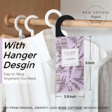 2pcs Oversized Lavender Hanging Wardrobe Deodorizer, Air Freshener With Long Lasting Fragrance, Home Decor