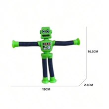 变形机器人伸缩吸盘儿童益智拉伸卡通吸盘亲子互动创意减压互动创意玩具 - 彩色 - 查看 7