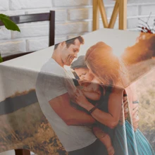 Customize Personalized Tablecloths, Photo Printing Tablecloths, Birthday Gifts, Home Decoration Personalized Gifts, Charity Exhibition Tablecloths, DIY Tablecloths, Customize Your Exclusive DesignFather's Day, Mother's Day, Halloween, Christmas