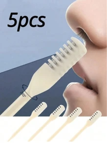2pcs/4pcs/6pcs Nose Hair Knife Trimmer, Nose Hair Shaver, Clean Nose Hair Trimmer, Shaving Scissors, Multi-Functional Nose Hair Knife, Easy To Operate Rotate At Will No Nose Hurt