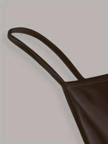 Kit 3 Cropped Tank Top Light Straps Thin Elegant Sensual Casual Cute Cotton Cropped Tank Top Street Daily - 紅色,棕色和灰色 - 查看 7
