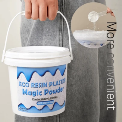 500g/1000g/1500g High Density Gypsum Powder, Suitable For DIY Sculpture Molds, Vase Making, Casting Production, Bucket Packed Gypsum Powder