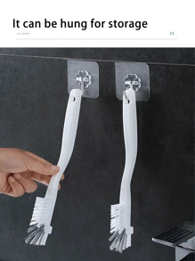 1/2/3/4 pezzi Spazzola angolata in plastica, spazzola a manico lungo per aragoste, spazzola multifunzione per pulizia lavandino da cucina, adatta per frullatore, preparatore di latte di soia, biberon, tazza, bicchiere e altro ancora