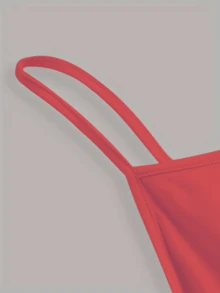 Kit 3 Cropped Tank Top Light Straps Thin Elegant Sensual Casual Cute Cotton Cropped Tank Top Street Daily - 黑色,酒紅色和紅色 - 查看 10