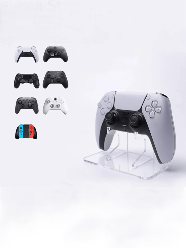 1pc Clear Acrylic Desk Stand Holder For P5/P4/Xs Game Controller, Holiday Gift