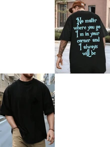 Customized Text Men Plus Size T-Shirt, Personalized Graphic Design, Custom Large Size Men's Wear, Plus Size Loose Summer T-Shirt Customization, Upload Your Text/Birthday Wishes/Quotes, Friend/Selfie/Family/Logo/Pet Photo Customization, Holiday/Father's Day/Valentine's Day Customized, Team/Outdoor Customized, Personalized Graphic Round Neck Plus Size Loose Men's Short Sleeve T-Shirt