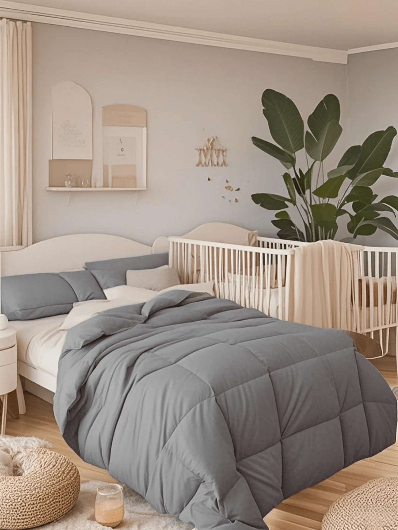 Cool Feeling Comforter, Cool Comforter For All Seasons, Super Soft And Fluffy Fiber Comforter, Lightweight Comforter Luxurious And Breathable For All Seasons, Solid Colors, Perfect Holiday Gift!