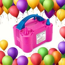 1pc Electric Balloon Air Cushion Pump Tool, Portable Automatic Inflation Machine, Double Hole Inflation Machine, Inflation Machine, Inflation Machine, Inflation Pump, Inflation Machine - US A Type Plug(110-127V) - View 5