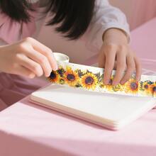 2m Sonnenblumen Dekorative Washi Tape, DIY kreative Schreibwaren für Scrapbooking, Planer, Notizbuch, Handyhülle, Tassen Dekoration und mehr - Verschiedenfarbig - Übersicht 5
