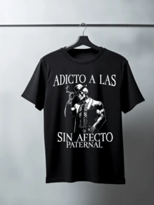 Playera 100% Algodón Peinado Con Temática de Calacas Con Frases Ideal Para Todo Tipo De Usos, Climas, Eventos, Regalos - Negro - Ver 3