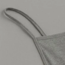 Kit 3 Cropped Tank Top Light Straps Thin Elegant Sensual Casual Cute Cotton Cropped Tank Top Street Daily - 酒紅色,紅色和灰色 - 查看 9