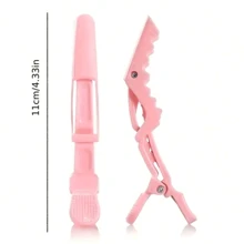 10/5/2 grampos de cabelo multifuncionais, grampos de cabelo de crocodilo rosa, salão de cabeleireiro profissional para ondulação, coloração e ferramentas de partição para volta às aulas