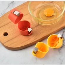 3pcs/Set Stainless Steel Egg Shell Cracker Tool, Quick Egg Release - Orange - View 5