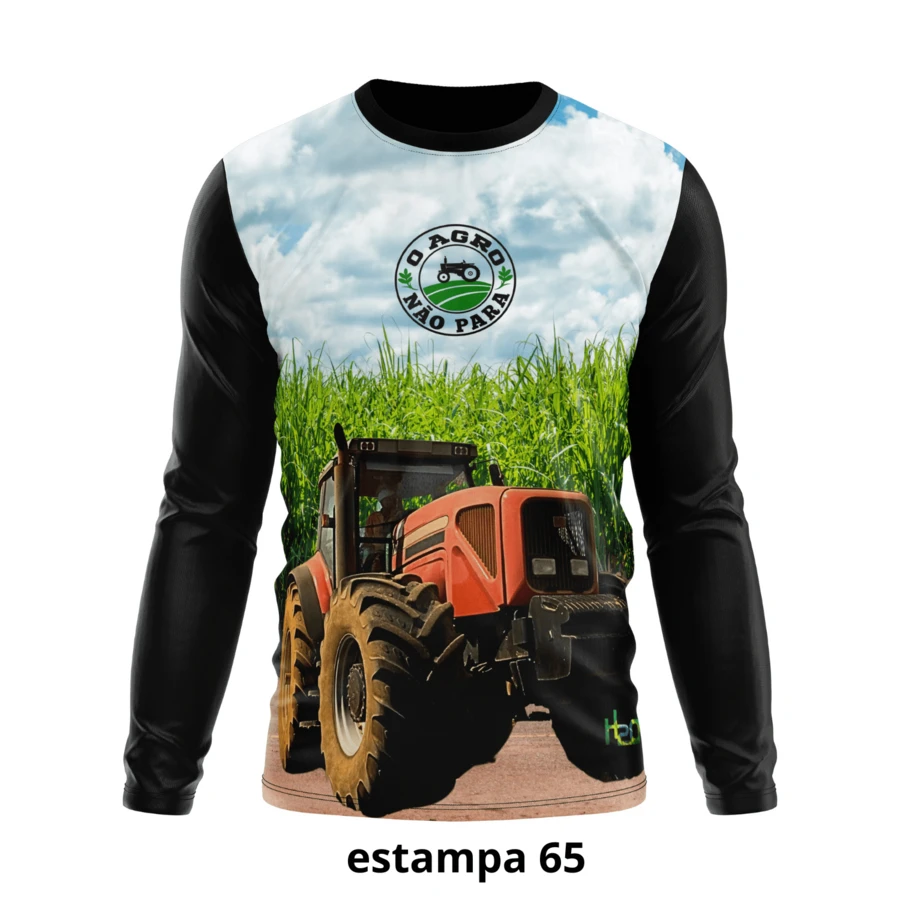 Shirt Men's And Women's T-Shirt UV Sun Protection Agro Rural Tractor - Bạc - Xem 1