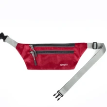 Waterproof Waist Bag Fitness Cell Phone Money Belt 7 Inches Running Gym Women Men - Sport - 紅色 - 查看 2