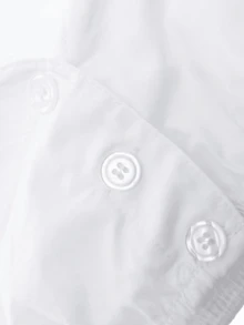 ii 加大码女式慕尼黑啤酒节 Dirndl 衬衫传统巴伐利亚 Dirndl 衬衫 V 领短款上衣，万圣节 - 白色 - 查看 4