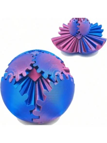 1pc ADHD Gear Ball 3D Printed Rotating Fidget Toy - Gear Ball Stress Relief Toy - Satisfies Sensory Needs, Finger Gear Ball - Unique Home And Office Decor, Party And Creative Gift - Multicolor - View 9