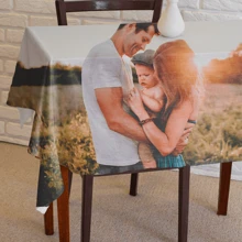 Customize Personalized Tablecloths, Photo Printing Tablecloths, Birthday Gifts, Home Decoration Personalized Gifts, Charity Exhibition Tablecloths, DIY Tablecloths, Customize Your Exclusive DesignFather's Day, Mother's Day, Halloween, Christmas