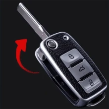 Hộp đựng chìa khóa cao cấp unisex hiệu POLO, dành cho Tiguan, Passat B5/B6/B7, Golf 6, Jetta MK6, Octavia. - Khóa da - Xem 8