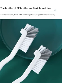 1/2/3/4 pezzi Spazzola angolata in plastica, spazzola a manico lungo per aragoste, spazzola multifunzione per pulizia lavandino da cucina, adatta per frullatore, preparatore di latte di soia, biberon, tazza, bicchiere e altro ancora
