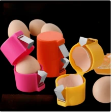 3pcs/Set Stainless Steel Egg Shell Cracker Tool, Quick Egg Release - Orange - View 3