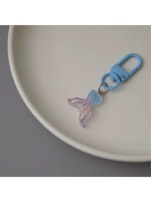Decoración colgante con animales marinos de colores hechos a mano con lentejuelas multiusos, decoración con lentejuelas coloridas para bolsos