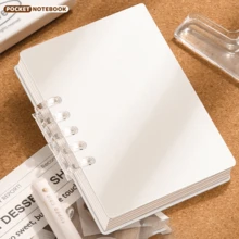 Sổ tay bìa cứng A7 mini 4/2/1, Sổ ghi chép di động dễ thương, Màu sắc Macaron rực rỡ, Sổ tay bỏ túi, Sổ tay rời tiếng Anh, Đồ dùng học tập, Quay lại trường học - A7 - Xem 20