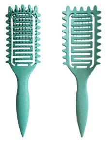 Cepillo para ondular el cabello, cepillo definidor de rizos para cabello rizado - Peine ventilado desenredante y de peinado | Reduce el tirón, realza los rizos, perfecto para el secado con secador de pelo