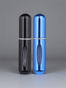 2 pièces Bouteille de parfum rose vif de 5 ml, bouteille de rangement de parfum, bouteille de vaporisateur rechargeable, bouteille de décantation de parfum, petite bouteille réutilisable