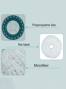 Spinning Mop Replacement Head, Super Microfiber Mop Refill - Multicolor - View 9