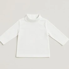 Kit 3 Blusas Infantil Menina Gola Alta Inverno – Manga Longa Cotton Macio -3 Peças