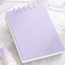 Sổ tay bìa cứng A7 mini 4/2/1, Sổ ghi chép di động dễ thương, Màu sắc Macaron rực rỡ, Sổ tay bỏ túi, Sổ tay rời tiếng Anh, Đồ dùng học tập, Quay lại trường học - A7 - Xem 23