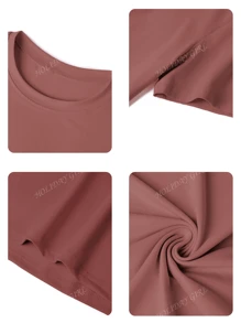 Camiseta de manga corta de mujer con cuello redondo, de uso casual, con estampado versátil y simple de árbol de palma, adecuada para el uso diario. Blusas gráficas de mujer en blanco, negro y rosa para atuendos de vacaciones