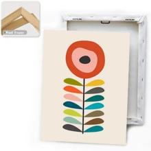 1/3pcs Abstract Floral Wall Art Posters, Modern Style Wall Art, Illustrations Of Colorful Abstract Flowers Wall Art, Minimalist And Vibrant Canvas Artwork Wall Painting Gift, Ideal For Bedroom, Office, Living Room, Nursery, Wall Decor, Home And Dorm Decoration, Unframed / Framed ,Wall Art With Frame - Multicolor - View 4