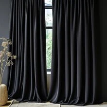 2 pezzi di eleganti tende rettangolari nere in tessuto elasticizzato in spandex, adatte per la decorazione interna/esterna, perfette per matrimoni, feste, raduni familiari - decorazione multifunzionale per qualsiasi occasione, decorazione per backdrops di matrimonio, campeggio, privacy. Ottimo per raduni senza necessità di elettricità.