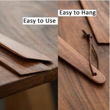 9.8" Acacia Wood Spatula For Cooking,  All Wood Flipper, Non-Stick Spatula Set, Multi-Purpose Spatulas For Flipping, Serving, Scraping & Turning (Set Of 1) - Brown - View 3