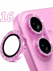 Rhinestone Lens Protector Compatible With Apple IPhone 16 Pro; High Definition, Scratch And Fingerprint Resistant; Universal Compatible With Iphone 1/12/13/14/15/16/16e Series; Lens Protection Film; Tempered Glass Lens Cover; Anti- And Dustproof; Essential Mobile Phone Accessories
