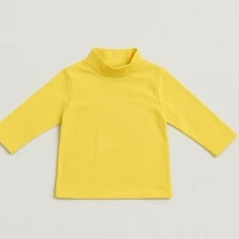 Kit 3 Blusas Infantil Menina Gola Alta Inverno – Manga Longa Cotton Macio -3 Peças