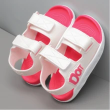 Kids Flat Sandals - Hot Pink - View 2