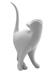 黑猫雕像摆件，北欧风格猫咪艺术雕塑家居装饰，树脂雕像办公室家居装饰工艺品房间橱柜桌面书架，非常适合婚礼艺术装饰、母亲节礼物 - 彩色 - 查看 13
