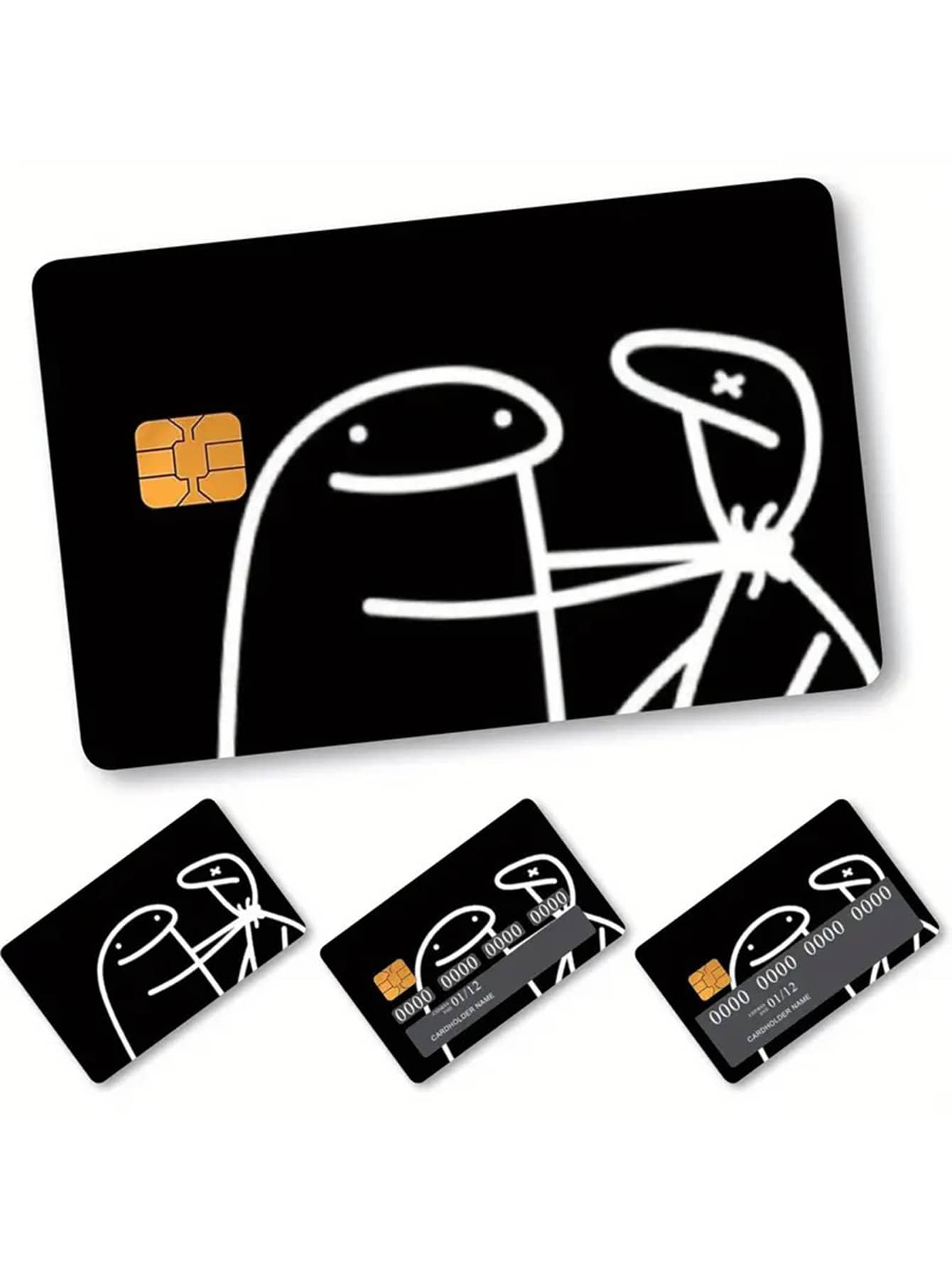 1 miếng dán thẻ họa tiết trừu tượng, chống bám vân tay và chống trầy xước, thích hợp để tự trang trí thẻ ngân hàng, thẻ giao thông, thẻ tín dụng, thẻ sinh viên, thẻ ghi nợ, và làm quà tặng độc đáo, trang trí tiệc tùng, đồ dùng học tập. - Nhiều màu - Xem 1