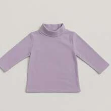 Kit 3 Blusas Infantil Menina Gola Alta Inverno – Manga Longa Cotton Macio -3 Peças