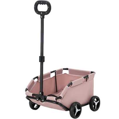 Cochecito para Perros, Cochecito para Perros Plegable Liviano de 4 Ruedas, Cochecito para Mascotas Diseño Compacto Fácil de Usar para Un Viaje Conveniente para Perros y Gatos Pequeños ,Cortador de gatos con ruedas, carritos de perro plegables de 51x35 cm sobre ruedas con mango de extracción extensible, rodillo, carrito de cochecitos de cochecito para mascotas dentro de 7 kg